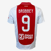 Brian Brobbey Signed Ajax Football Shirt - 2024-25 Home